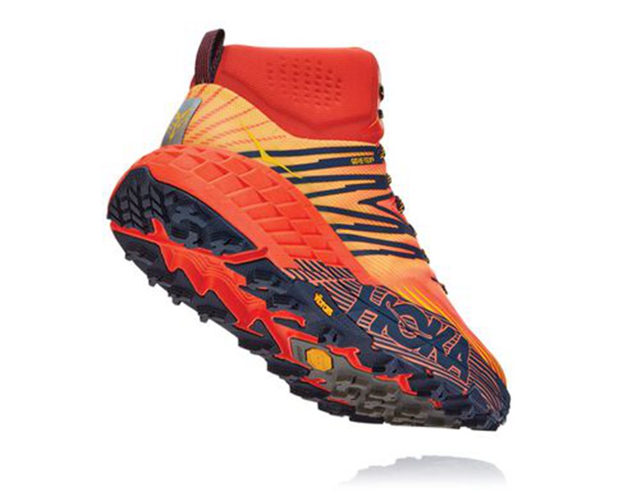 Zapatillas Trail Hoka One One Hombre - Speedgoat Mid Gore-Tex 2 - Rojas - AWZ048237